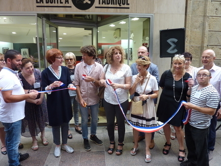 Inauguration de la boutique LA BOITE A FABRIQUE